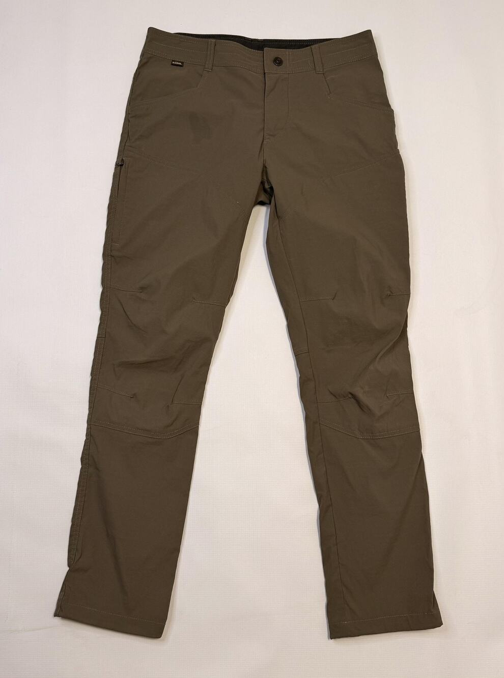 Kuhl Pants Mens 32x32 Green Nylon Stretch Outdoor Hiking Quick Dry Zip 5603